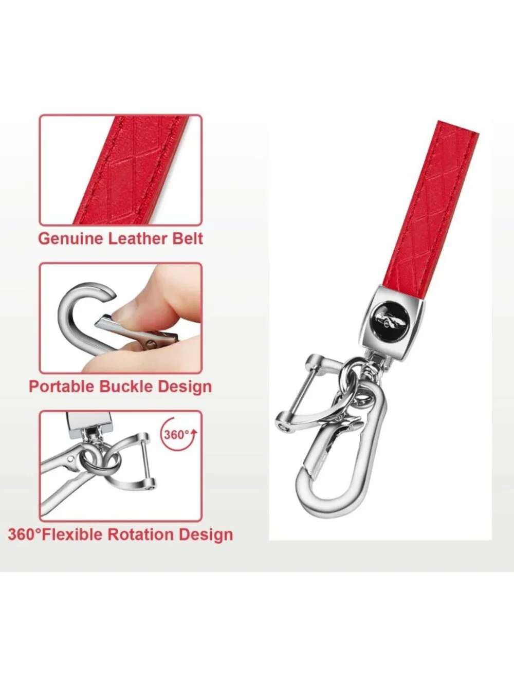 Durable Key Fob Cover with Keychain for Toyota Camry, Corolla, Avalon, Venza